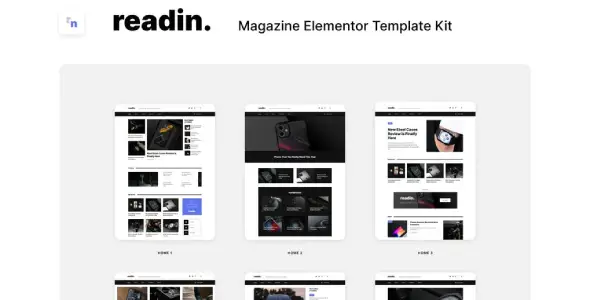 Readin โ Blog & Magazine Elementor Template Kit